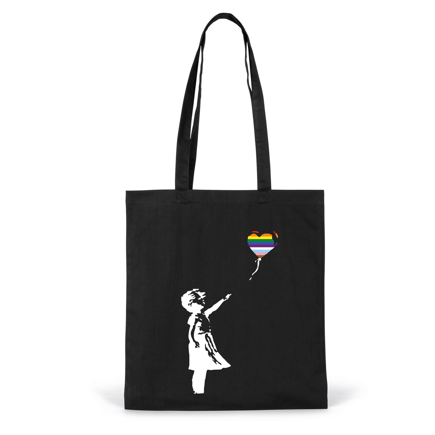 Jutebeutel »Ballon Mädchen Pride«      