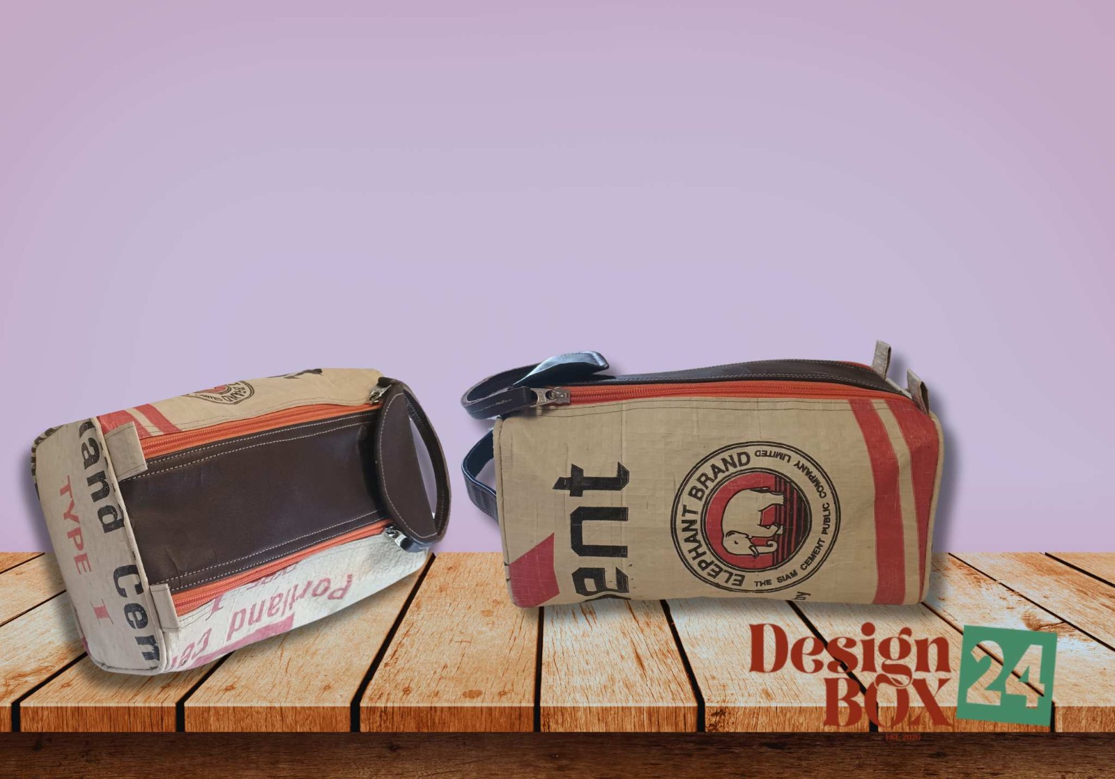  »Kulturbeutel aus recycelten Zementsack«             